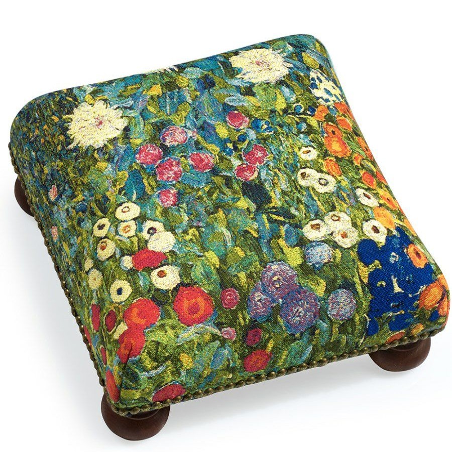 Furniture * | Scully & Scully Artisan Tapestry Footstools