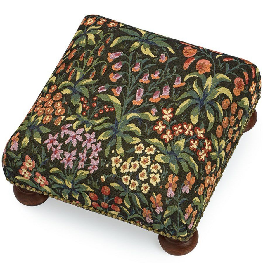 Furniture * | Scully & Scully Millefleur Tapestry Footstools