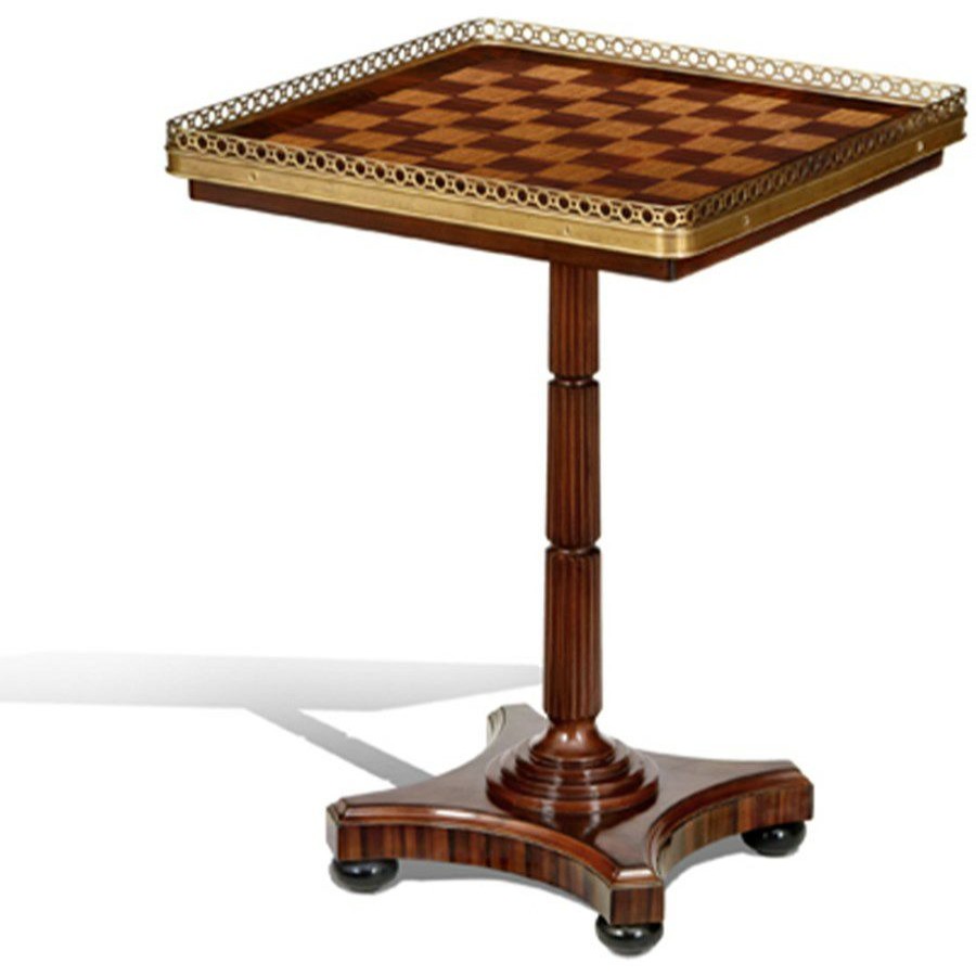 Tables * | Scully & Scully Mahogany And Rosewood Occasional Square Table