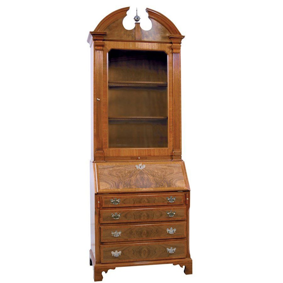 Furniture * | Scully & Scully Mahogany Secretary Bookcase