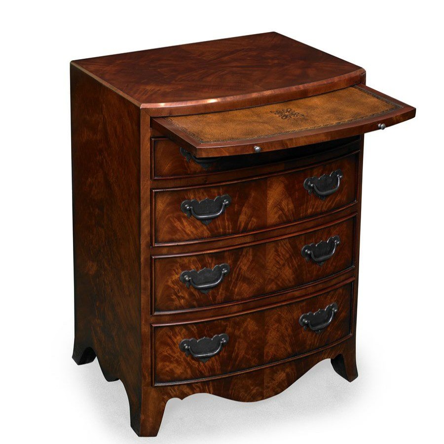 Furniture * | Scully & Scully Bowfront Regency Nightstand