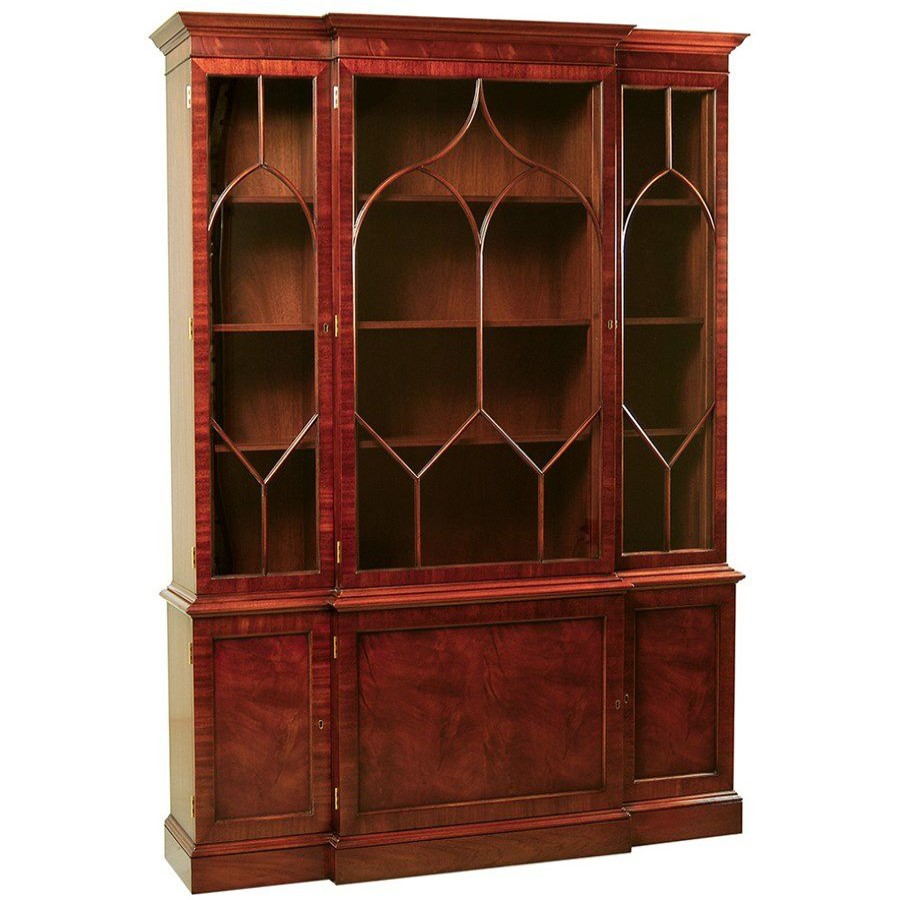 Furniture * | Scully & Scully Mahogany China Breakfront Cabinet