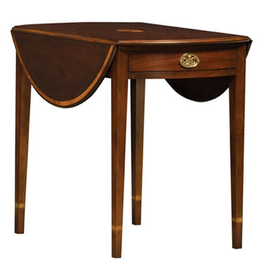 Tables * | Scully & Scully Mahogany Drop Leaf Pembroke Table