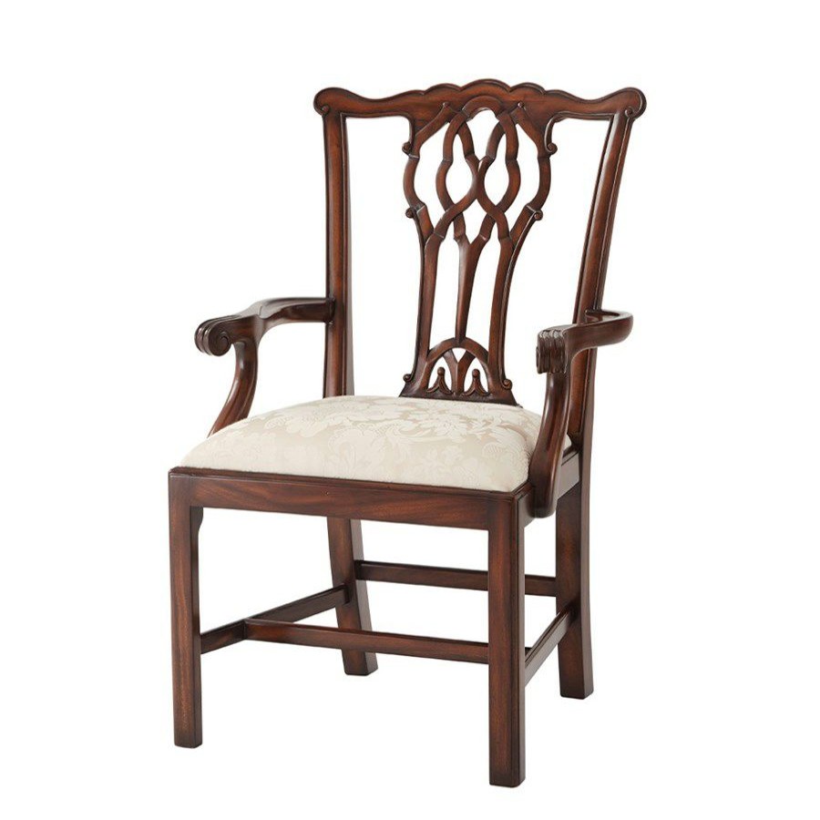 Furniture * | Scully & Scully The Great Room Mahogany Dining Armchair