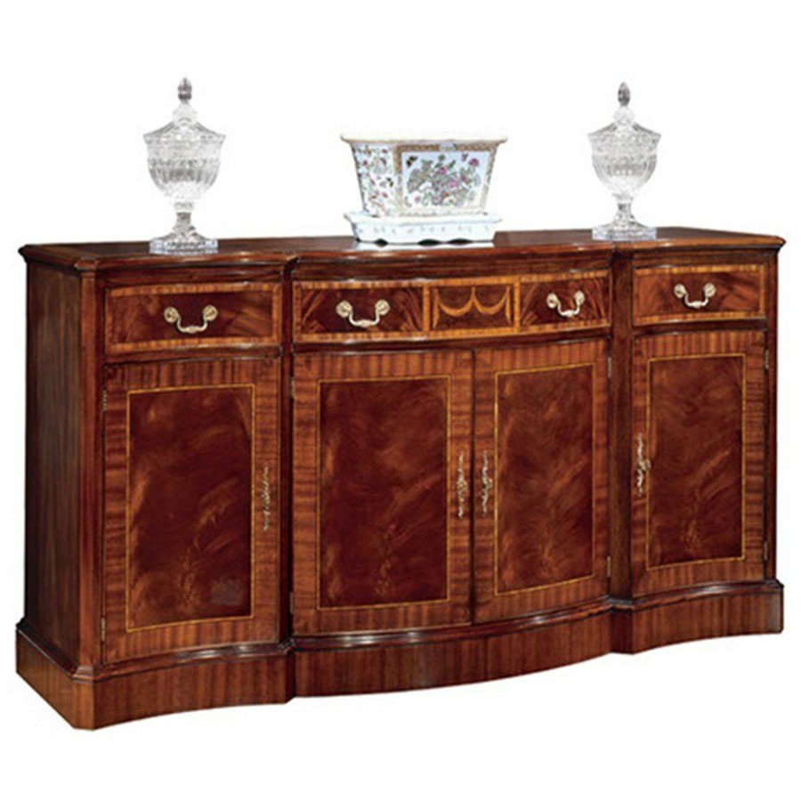 Furniture * | Scully & Scully Mahogany Breakfront Credenza