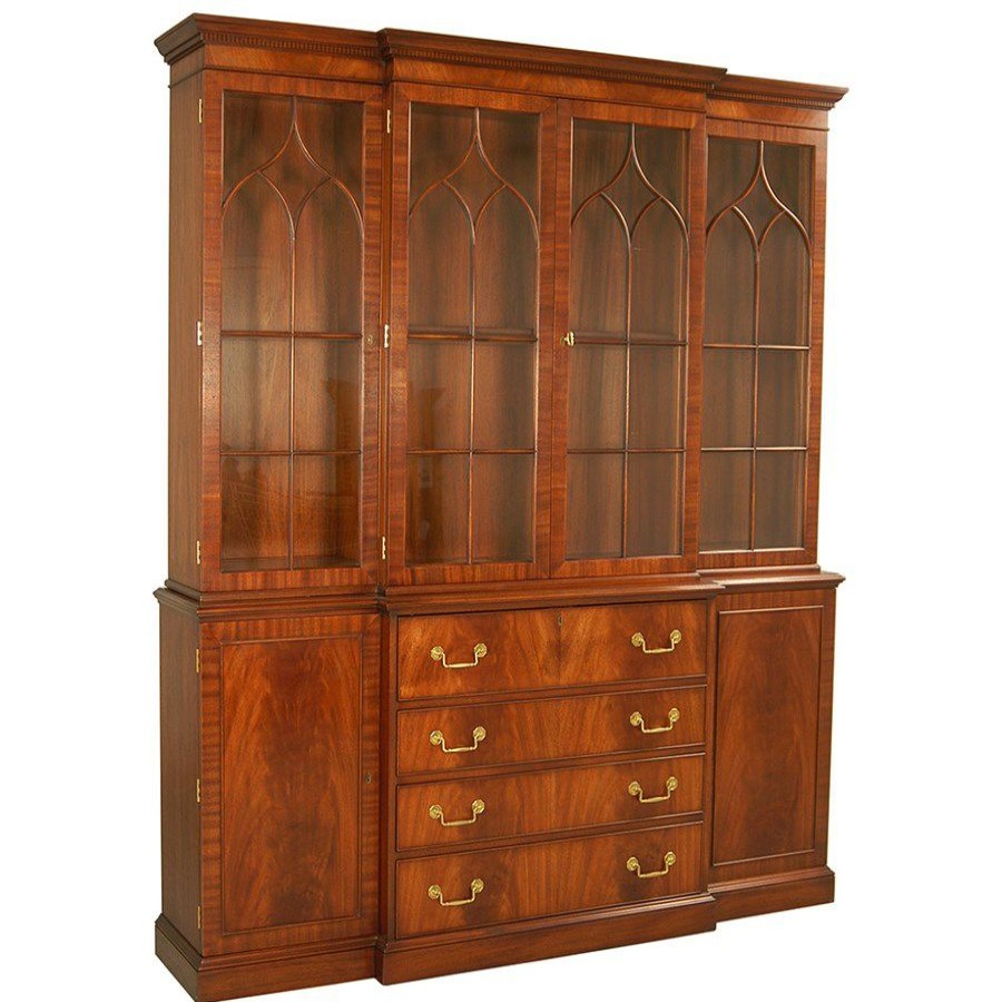 Furniture * | Scully & Scully Mahogany Breakfront Secretary