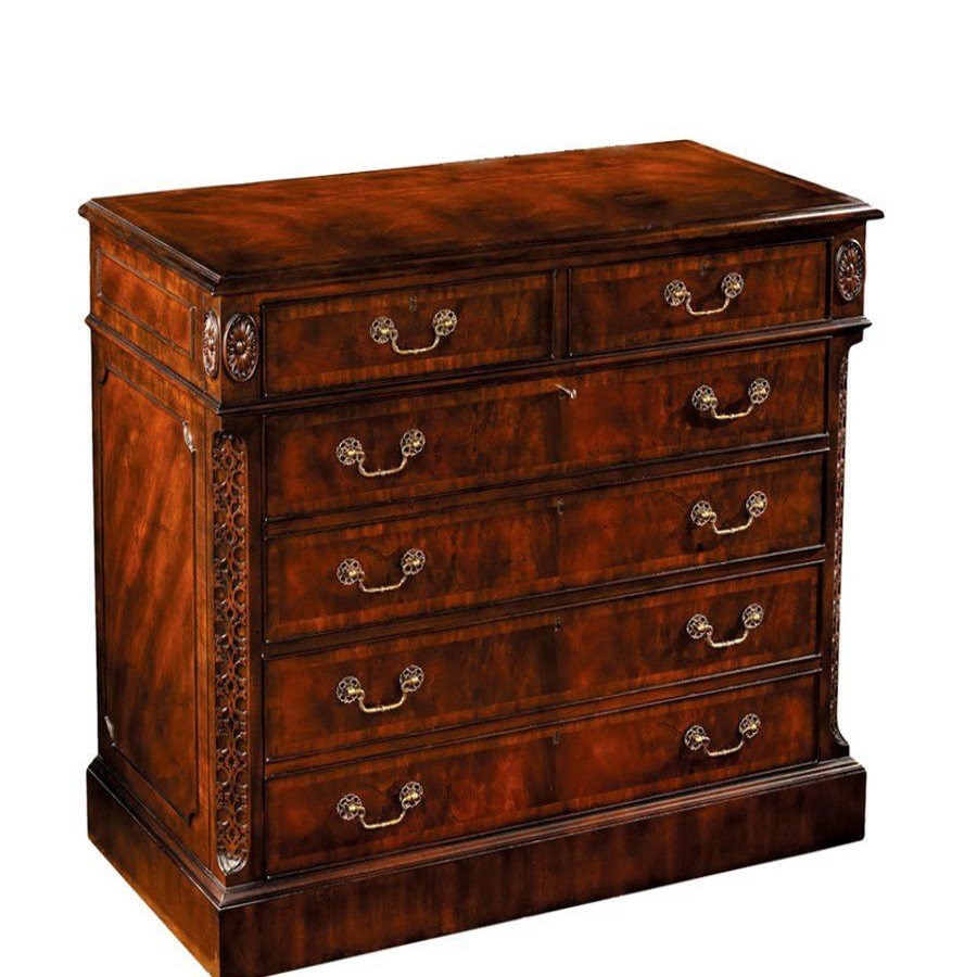 Furniture * | Scully & Scully Mahogany Executive File Cabinet