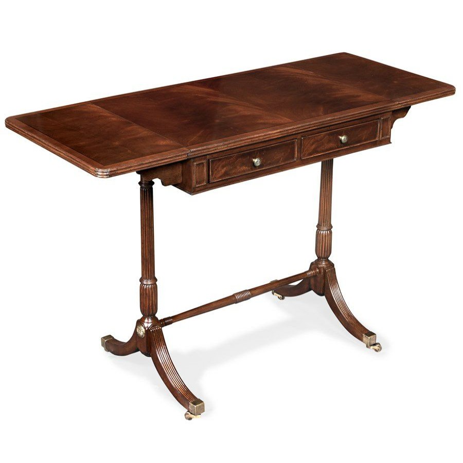 Tables * | Scully & Scully Mahogany Drop-Leaf Sofa Table