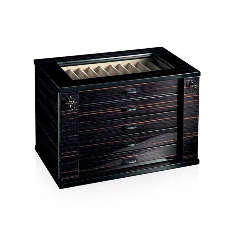 Furniture * | Scully & Scully Ebony Fifty Five-Pen Chest